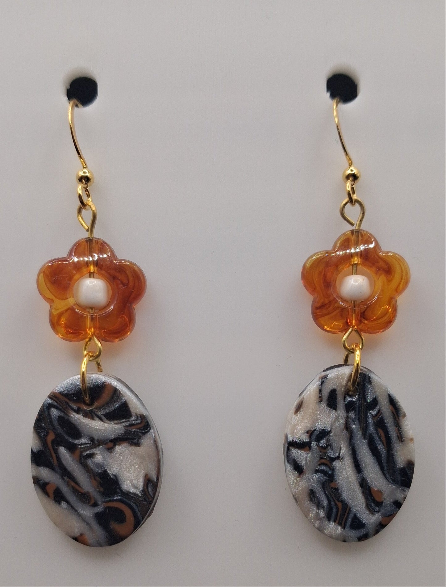 Marble - Ovals with Bead ①