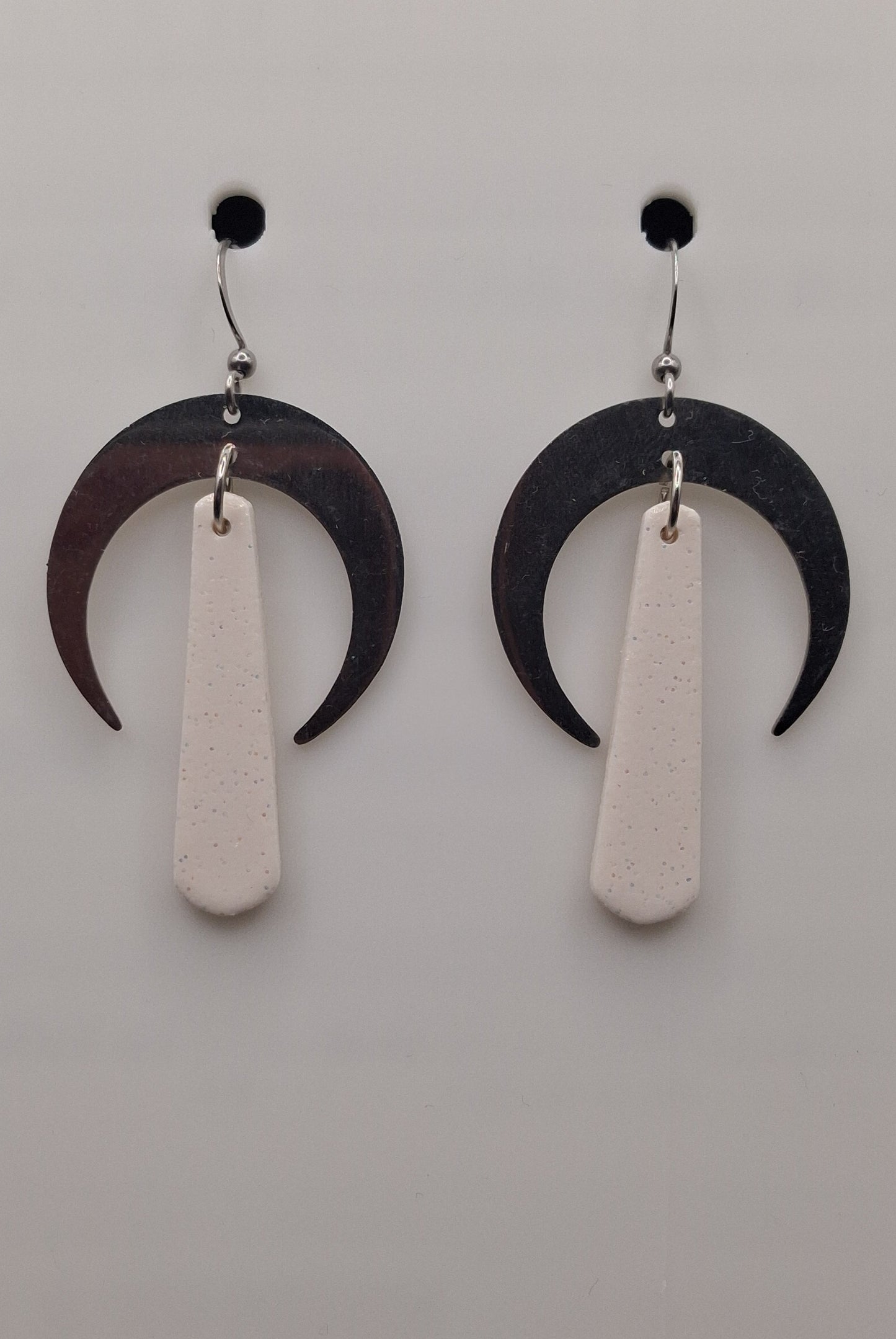 Tapered with Half Moons - White