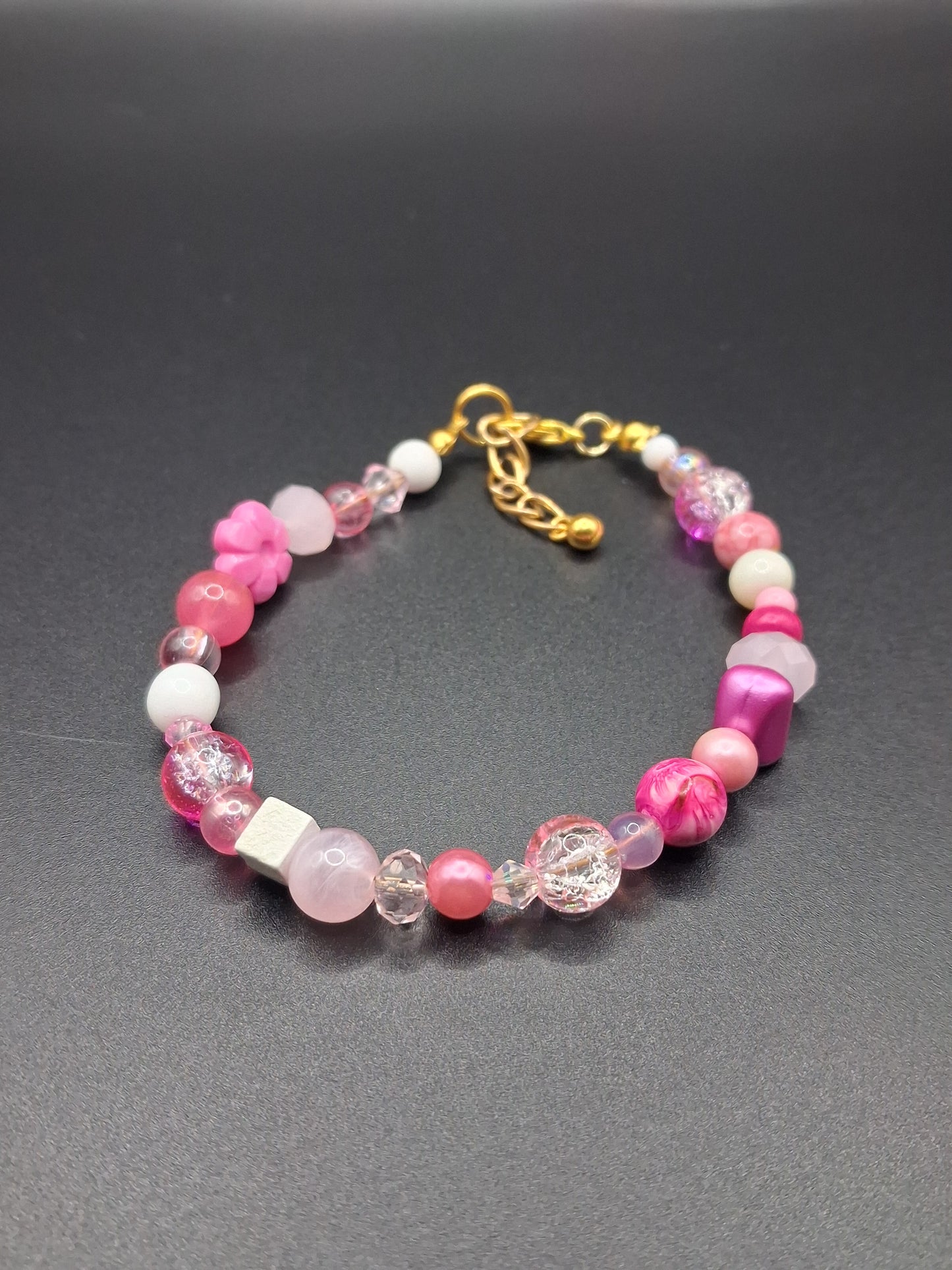 Mix & Match Bracelet - Pink / White