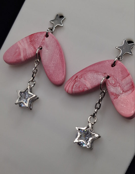 Marbled - Boomerang with Star Charm