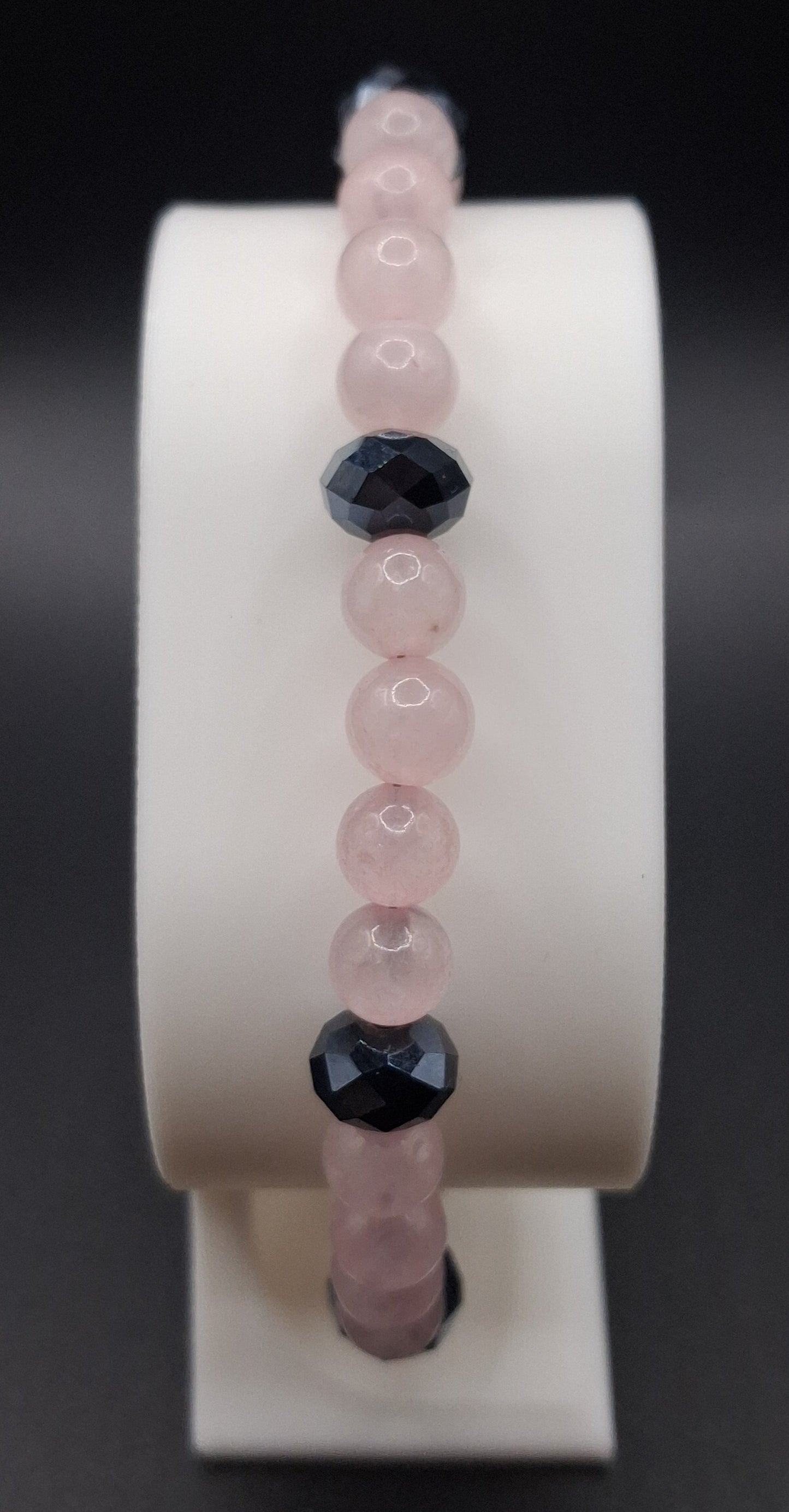 Rose Quartz + Navy Glass