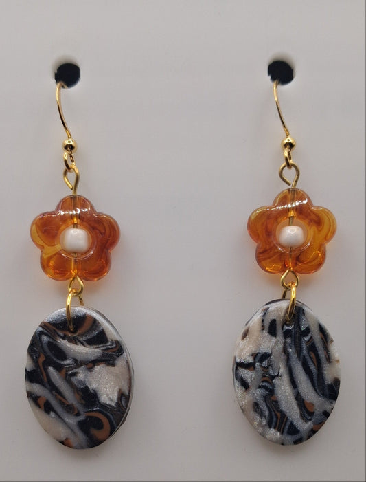 Marble - Ovals with Bead ①
