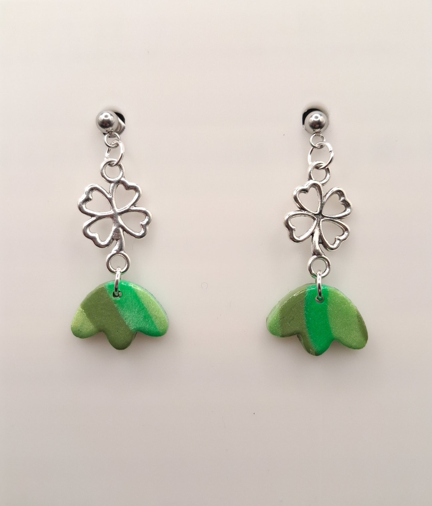 Stripes - 4 Leaf Clover Charm
