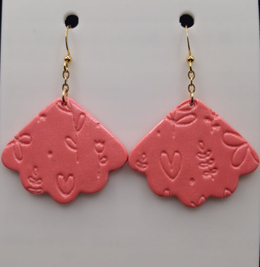 Patterned Fans - Pink