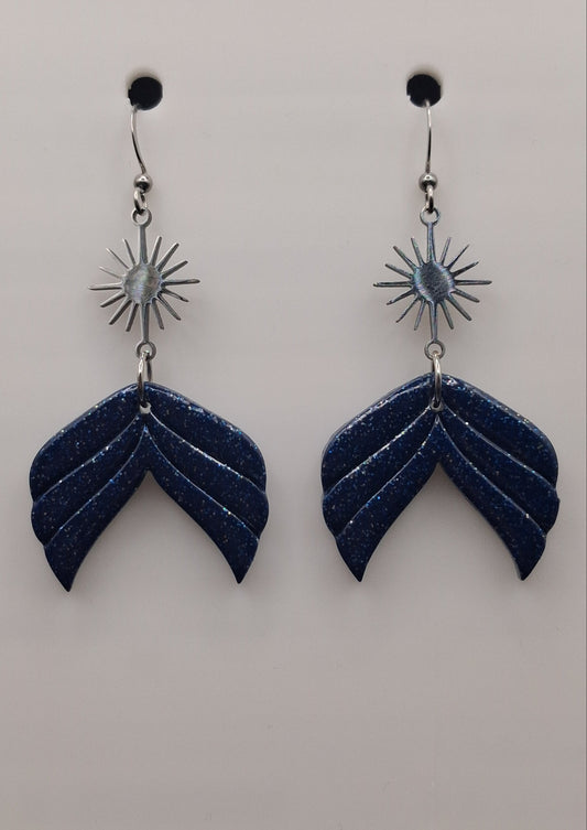 Navy Wings with Charm