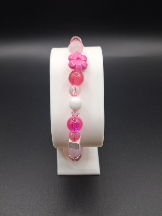 Mix & Match Bracelet - Pink / White