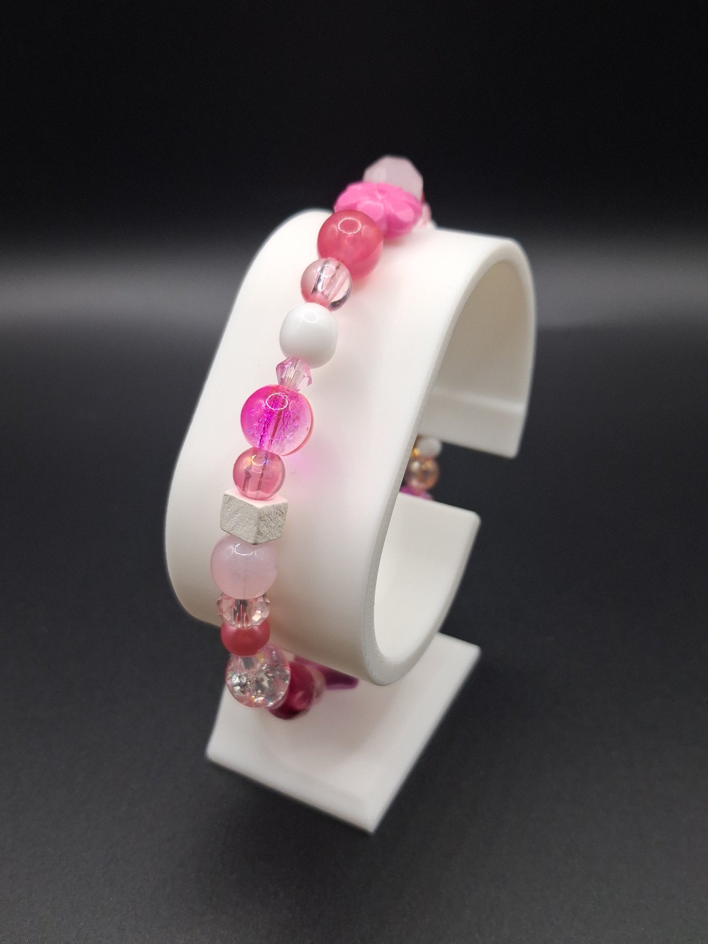 Mix & Match Bracelet - Pink / White