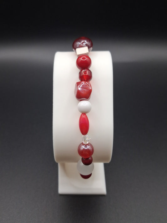 Mix & Match Bracelet - Red / White