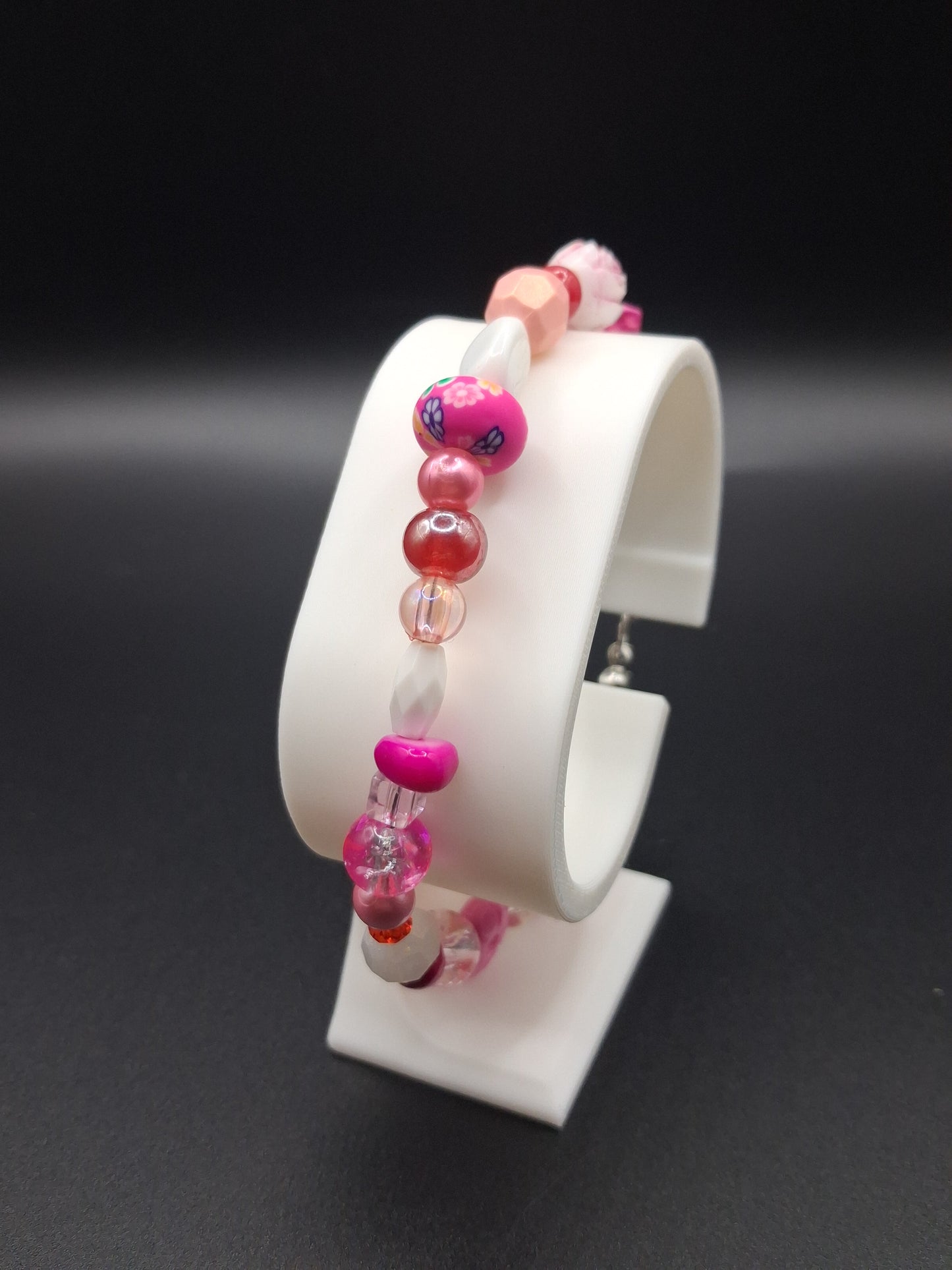 Mix & Match Bracelet - Pink / Red / White