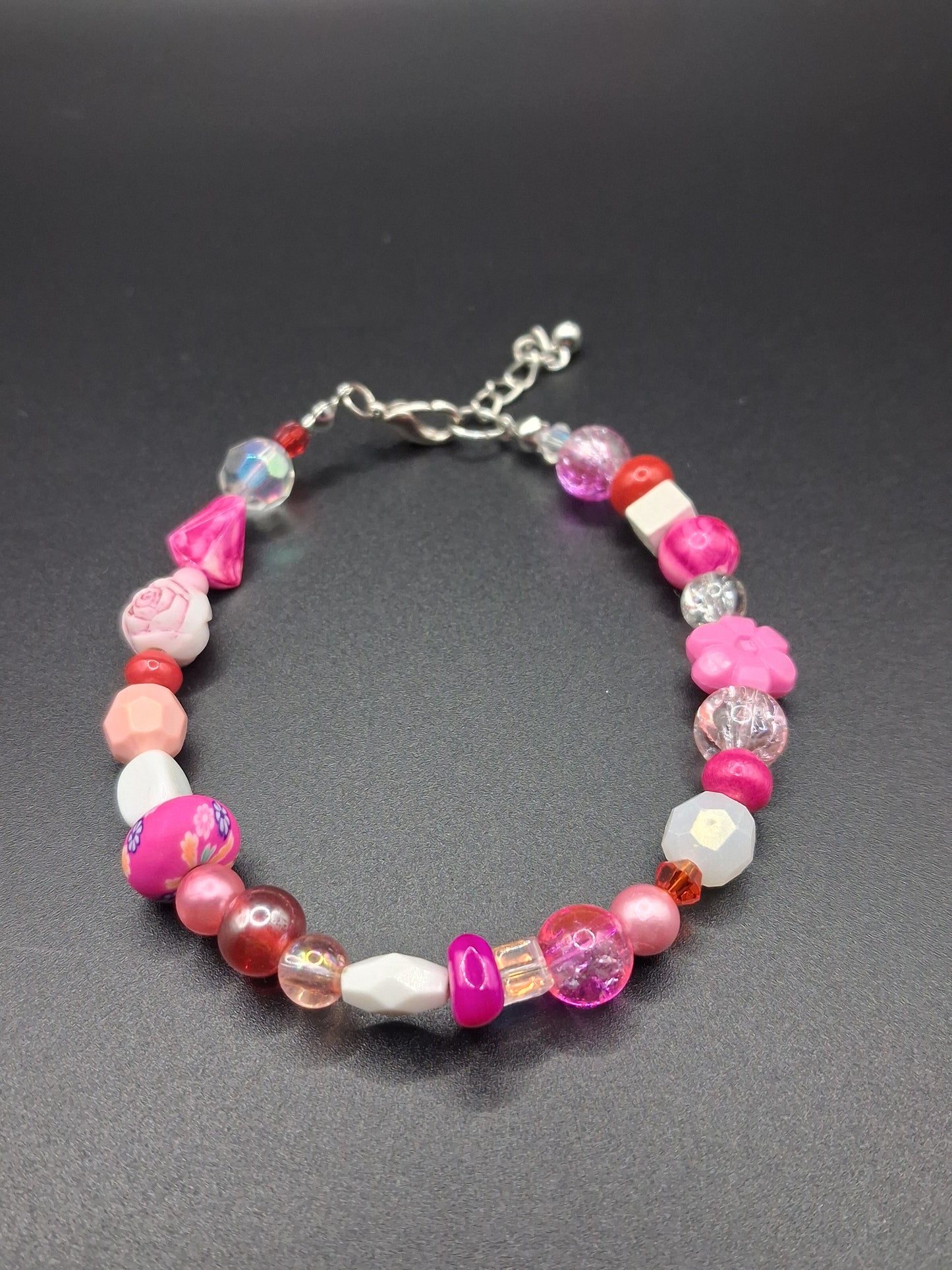 Mix & Match Bracelet - Pink / Red / White