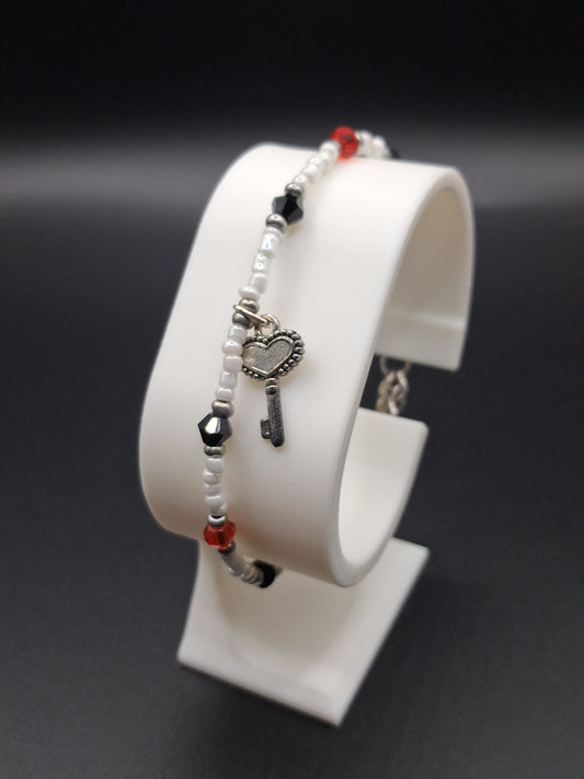 Charm Bracelet - Heart Key