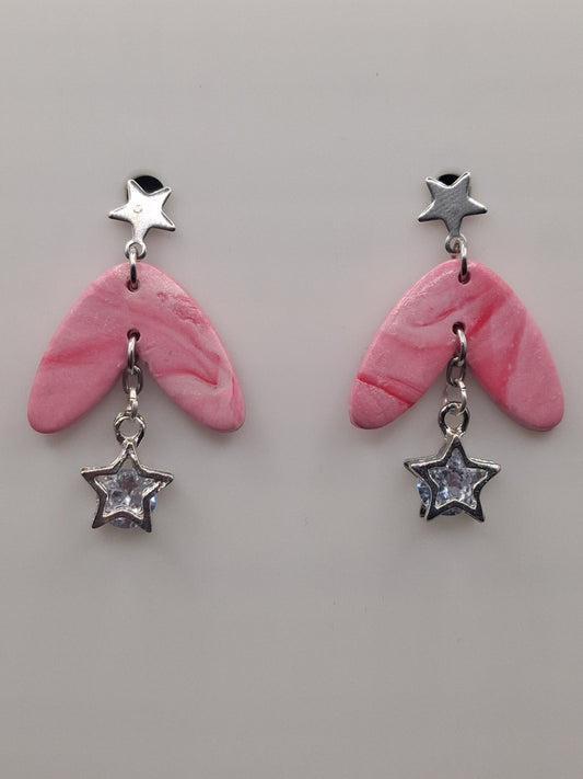 Marbled - Boomerang with Star Charm