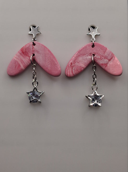 Marbled - Boomerang with Star Charm