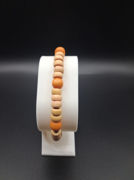 Simple Wooden Stretch Bracelet