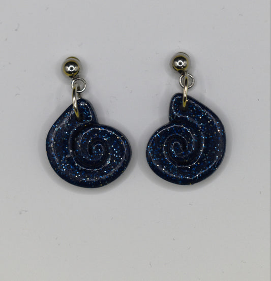 Glittery Navy Blue