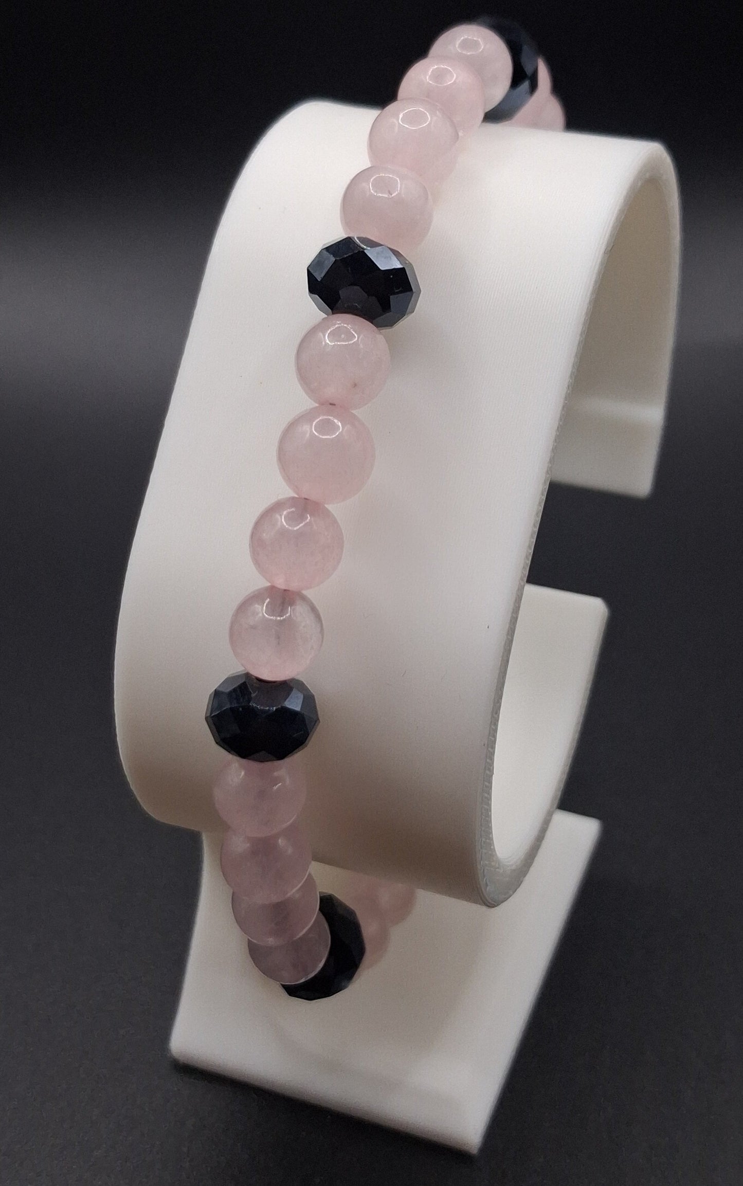 Rose Quartz + Navy Glass